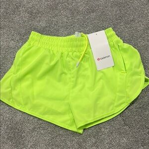 lululemon athletic Neon Green Women's Shorts